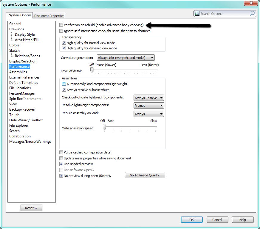 Force Rebuild with Verification on Rebuild (VOR) turned on Force Rebuild with Verification on Rebuild (VOR) turned on