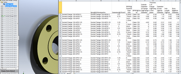 SolidWorks Routing - Design Table SolidWorks Routing - Design Table