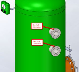 SOLIDWORKS Routing - two hole flange orientation