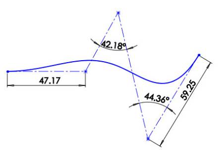 Bézier curve | Style Spline | SOLIDWORKS