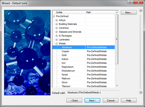 Conjugate heat transfer - default solid