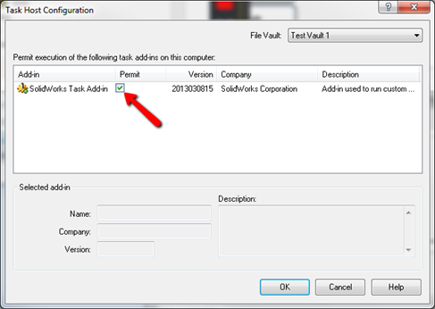 SOLIDWORKS Task Add-in