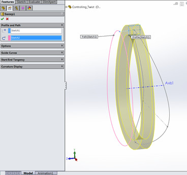 Advanced sweep feature