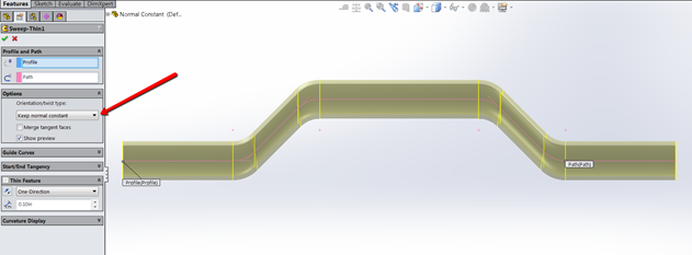 Advanced sweep feature