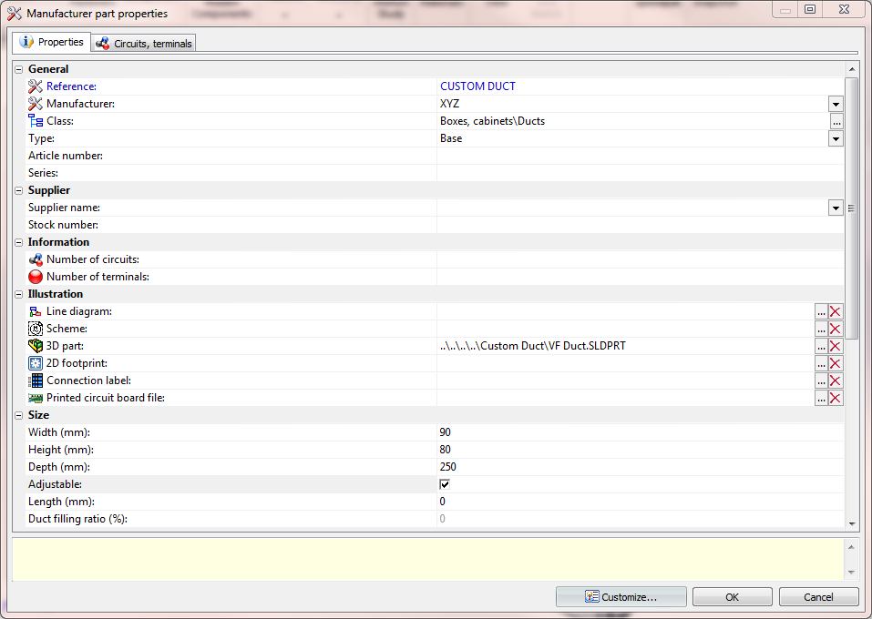 SOLIDWORKS Electrical: Customizing Ducts and Rails image010