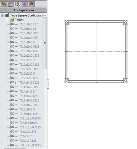 SolidWorks Weldment Profiles