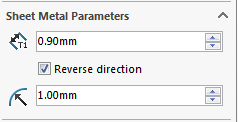 SOLIDWORKS-sheet-metal-parameters